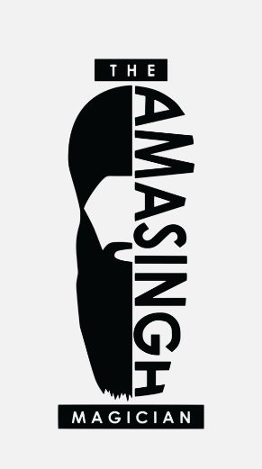 The Amazing Magician - amazingh + singh logo